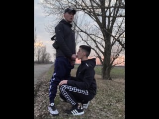 Video by @1_jackdaniel CHAV LADS OUTDOOR SUCKING